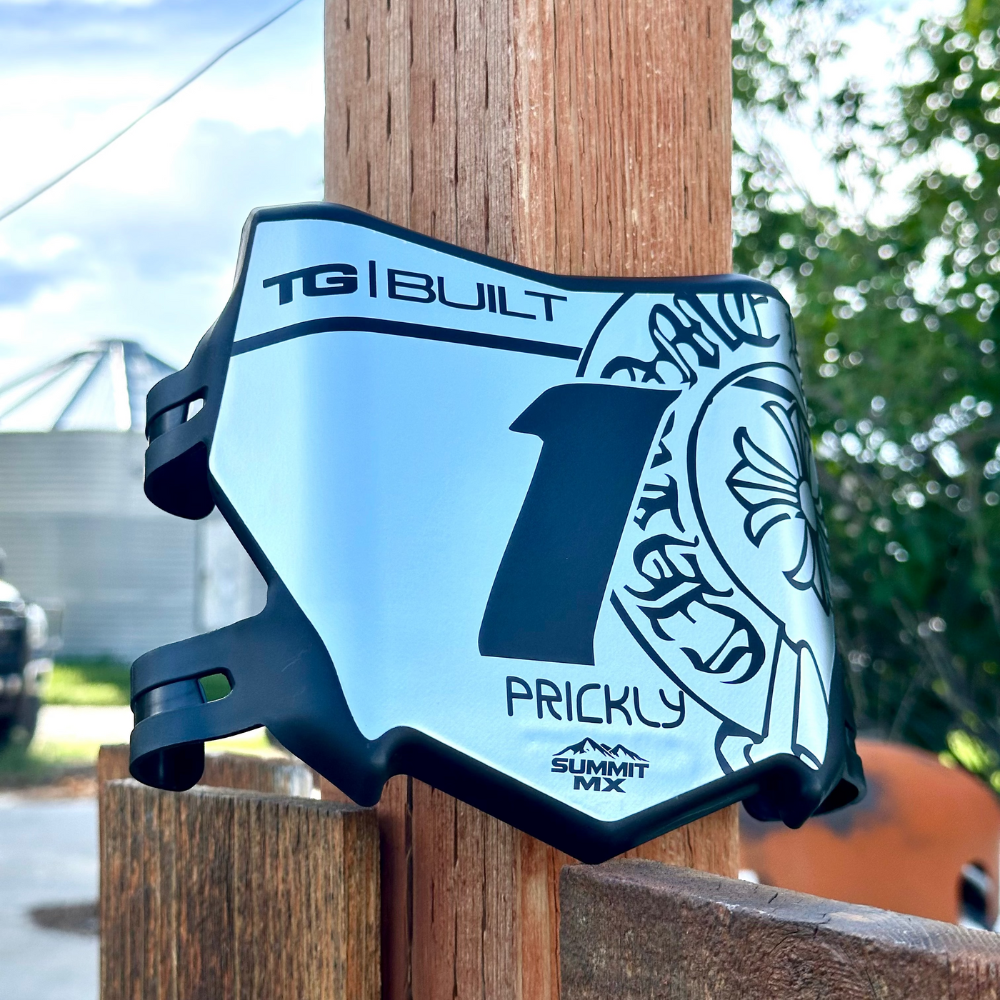 Chrome Hearts Inverted Decal for Motocutz Number Plate