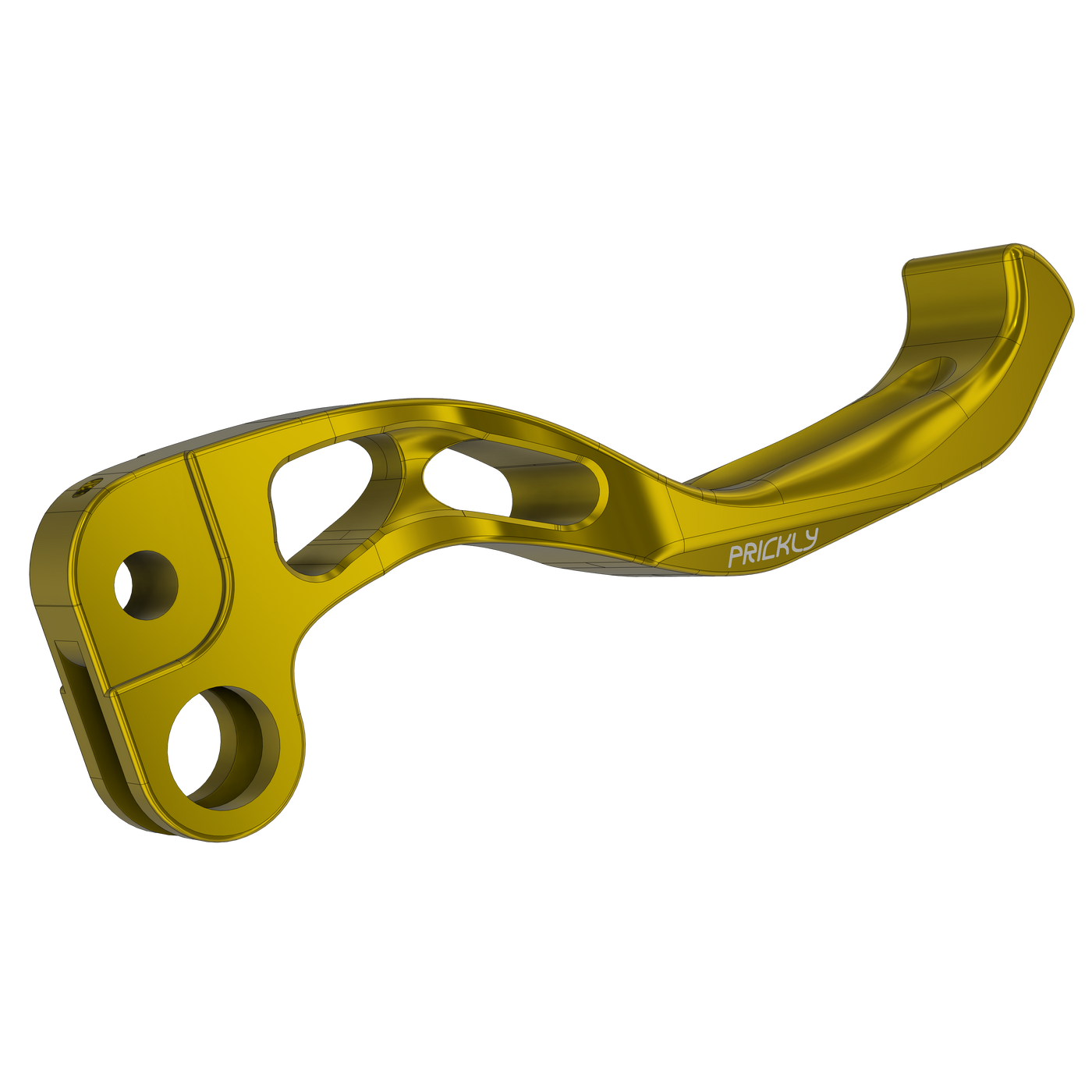 Prickly brake lever for Surron LBX in gold anodized
