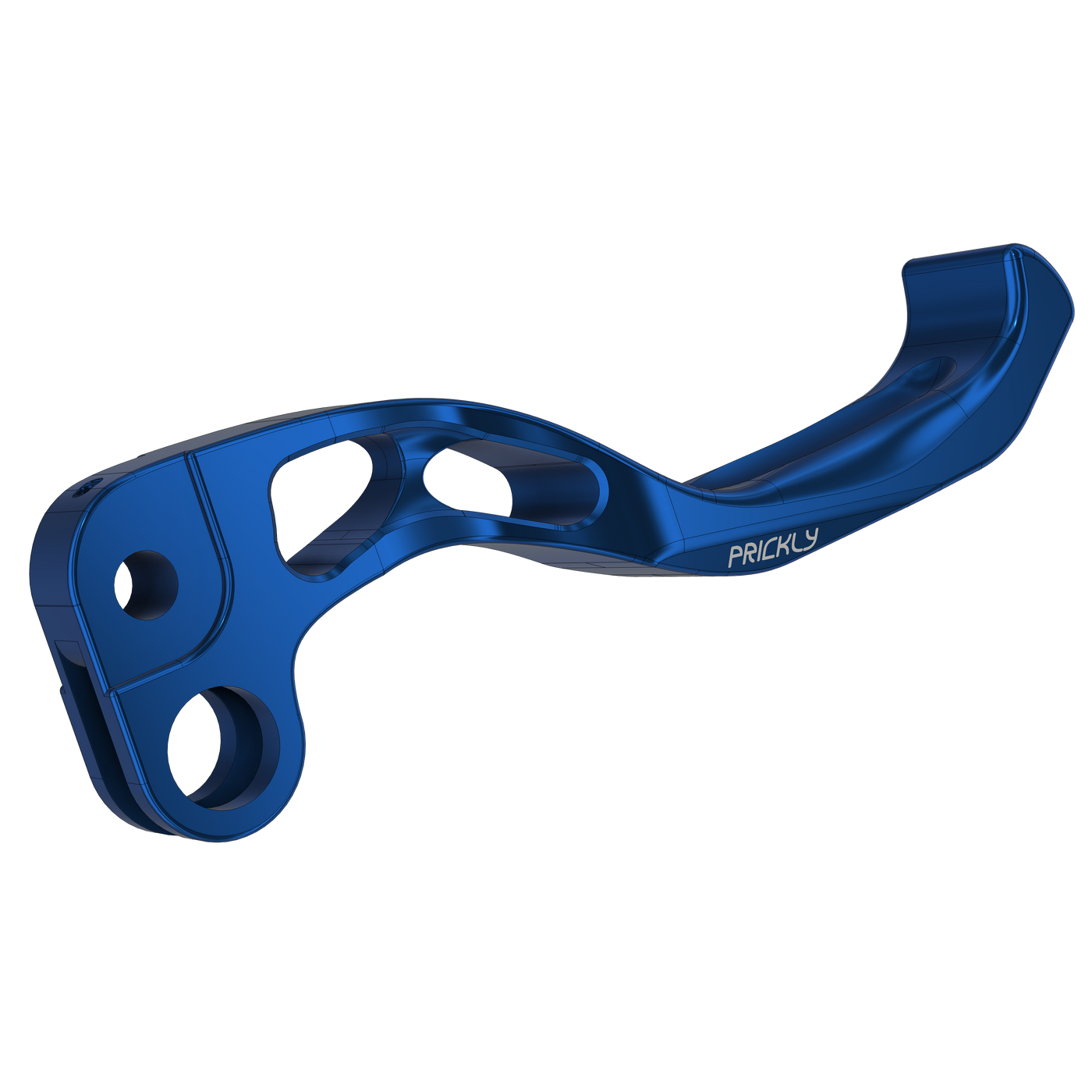 Prickly brake lever for Surron LBX in royal blue anodized