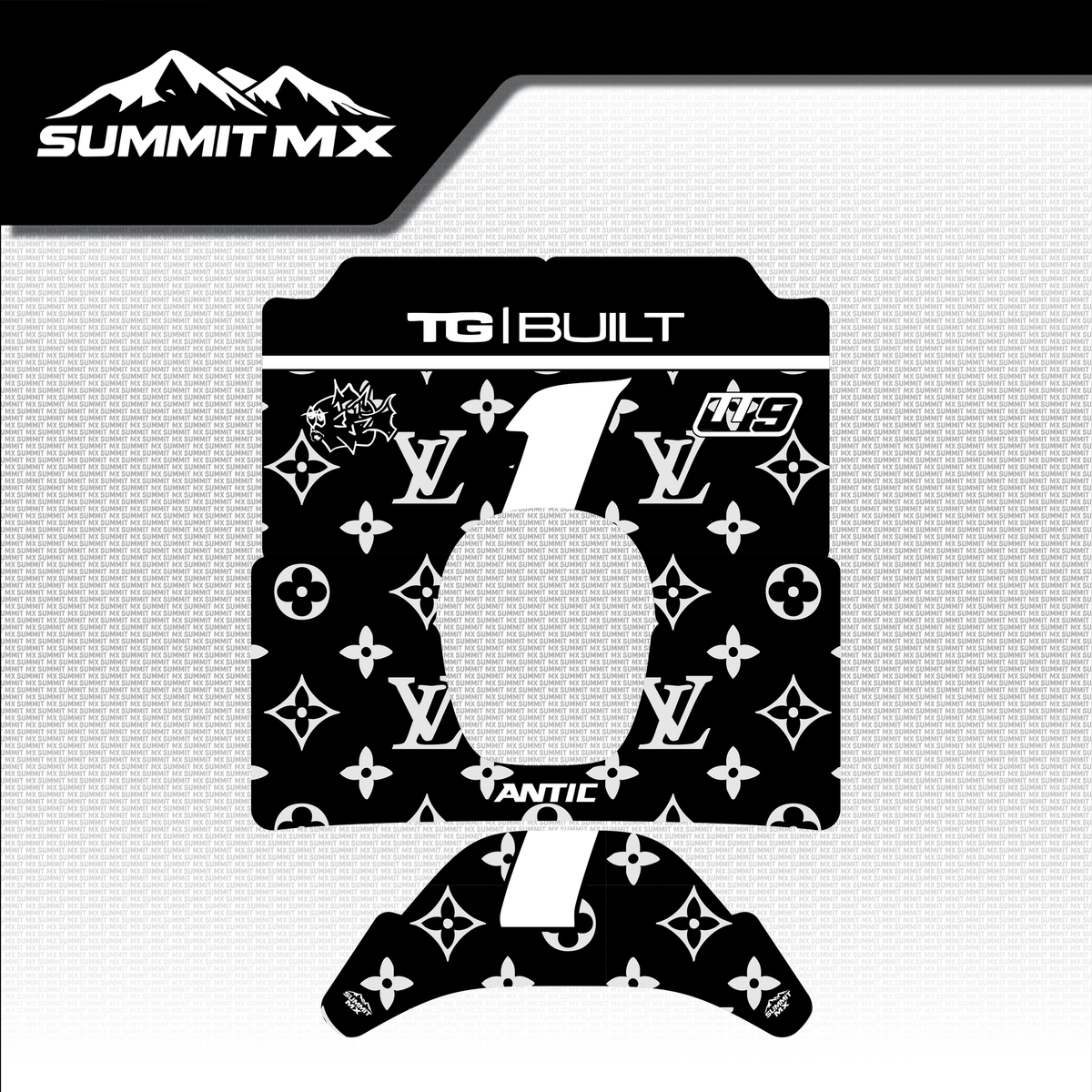 LV Decal for Antic Number Plate