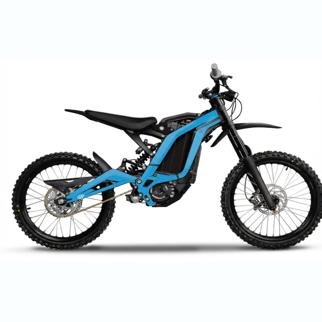 Surron Light Bee X solid color frame wrap by Summit MX — Light Blue