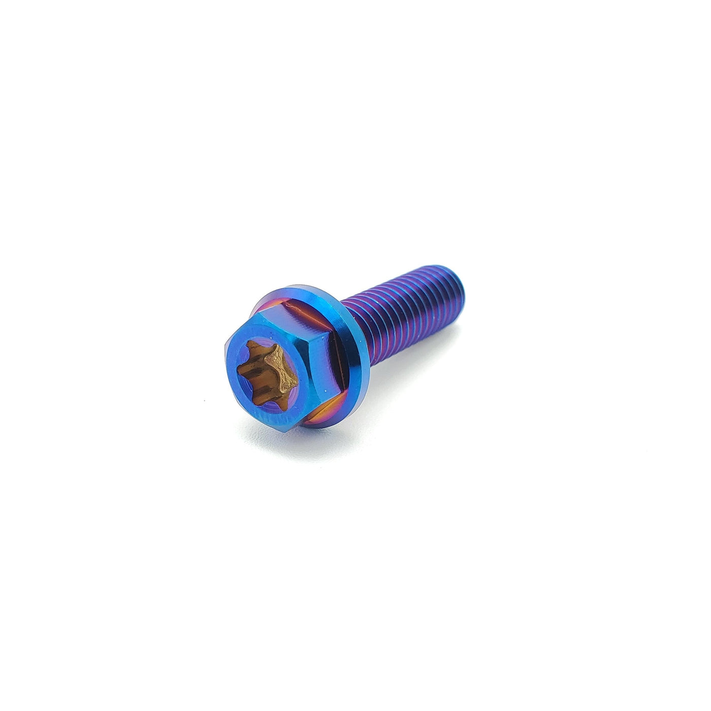 Titanium M6 flange bolt for e-motos — 20mm length, Warp 9