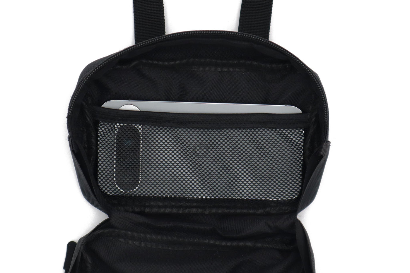 Havoc Bar Sack for Surron and Talaria riders — mesh pocket detail