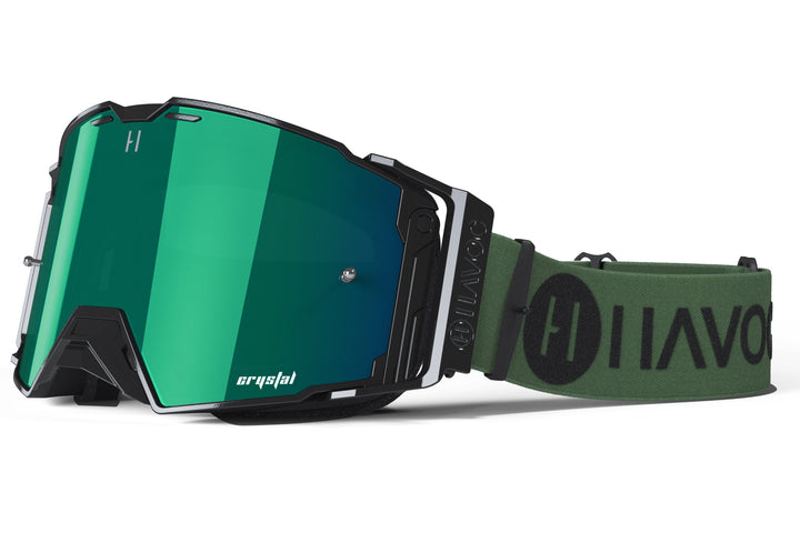 Military Helios offroad goggle by Havoc for Surron and Talaria riders — magnetic quick-change lens