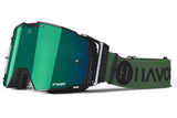 Military Helios goggle for Surron and Talaria riders — shown without removable nose guard