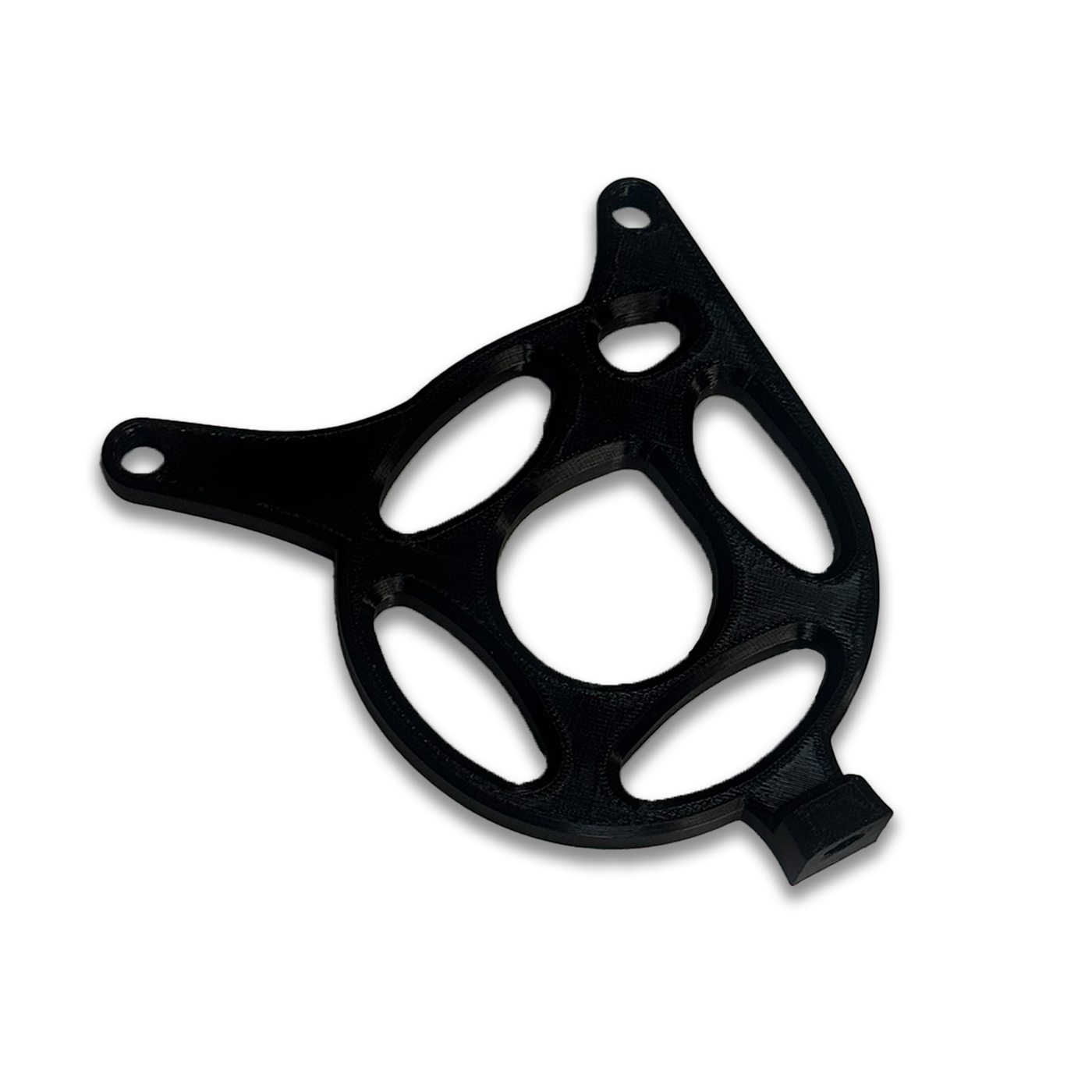 Plastic prickly motor cover for Tuttio Soleil 01 — side profile detail