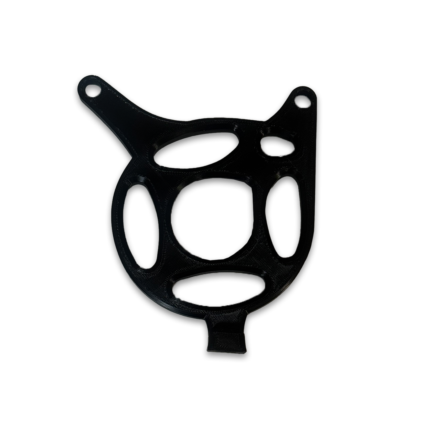 Plastic prickly motor cover for Tuttio Soleil 01 — mounted on motor