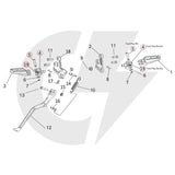 Surron Light Bee - OEM Foot Peg Connection Assembly