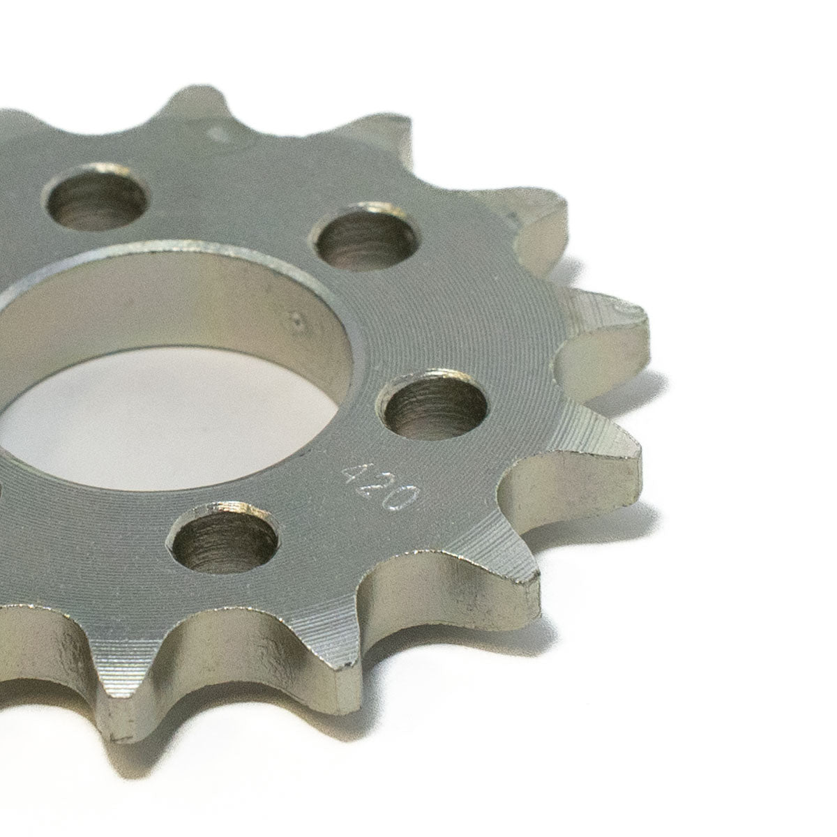 Prickly DLC jackshaft sprocket for Surron LBX — installed detail