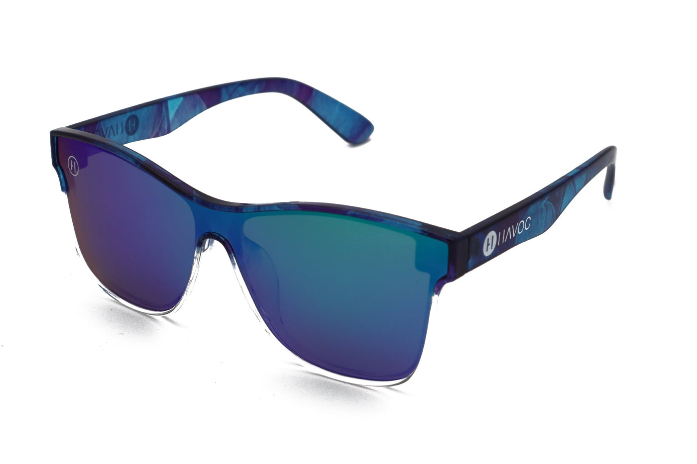 Havoc Flash Sunglasses orbit colorway — frame and dual-lens detail view