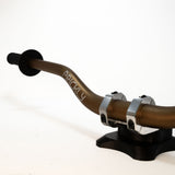 Prickly billet handlebars for Surron LBX — finish detail