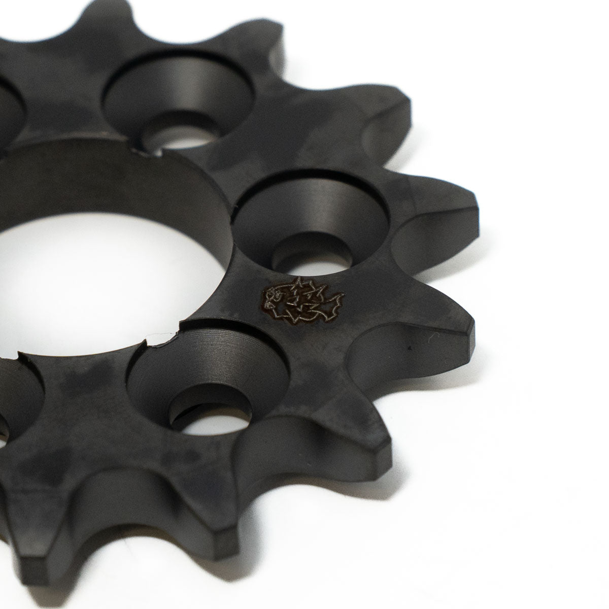 Prickly DLC jackshaft sprocket for Surron LBX — bore and spline detail