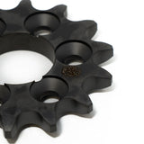 Prickly DLC jackshaft sprocket for Surron LBX — bore and spline detail