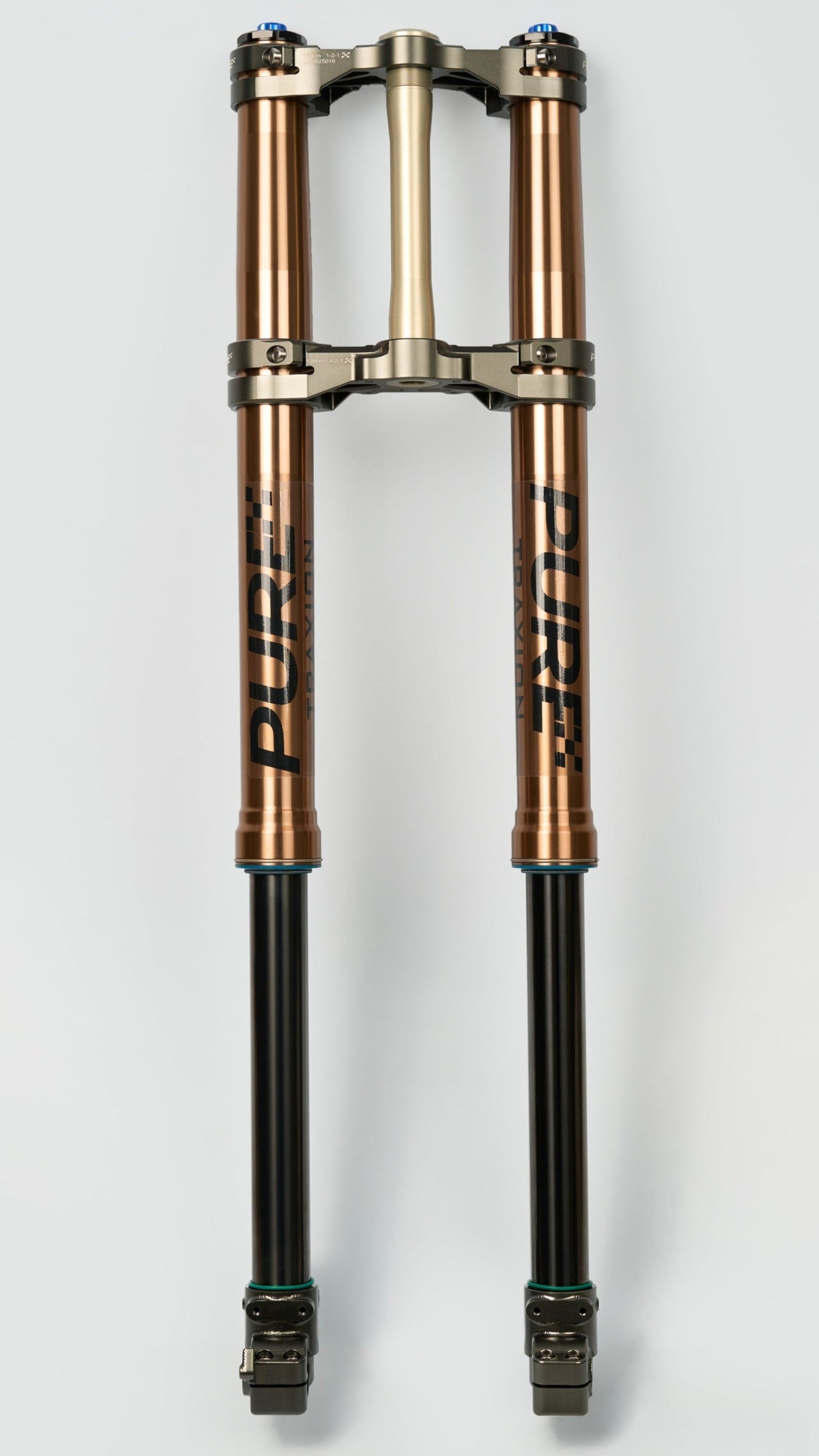 Pure Racing TRAXION Fork for Surron Ultra Bee — front assembled view