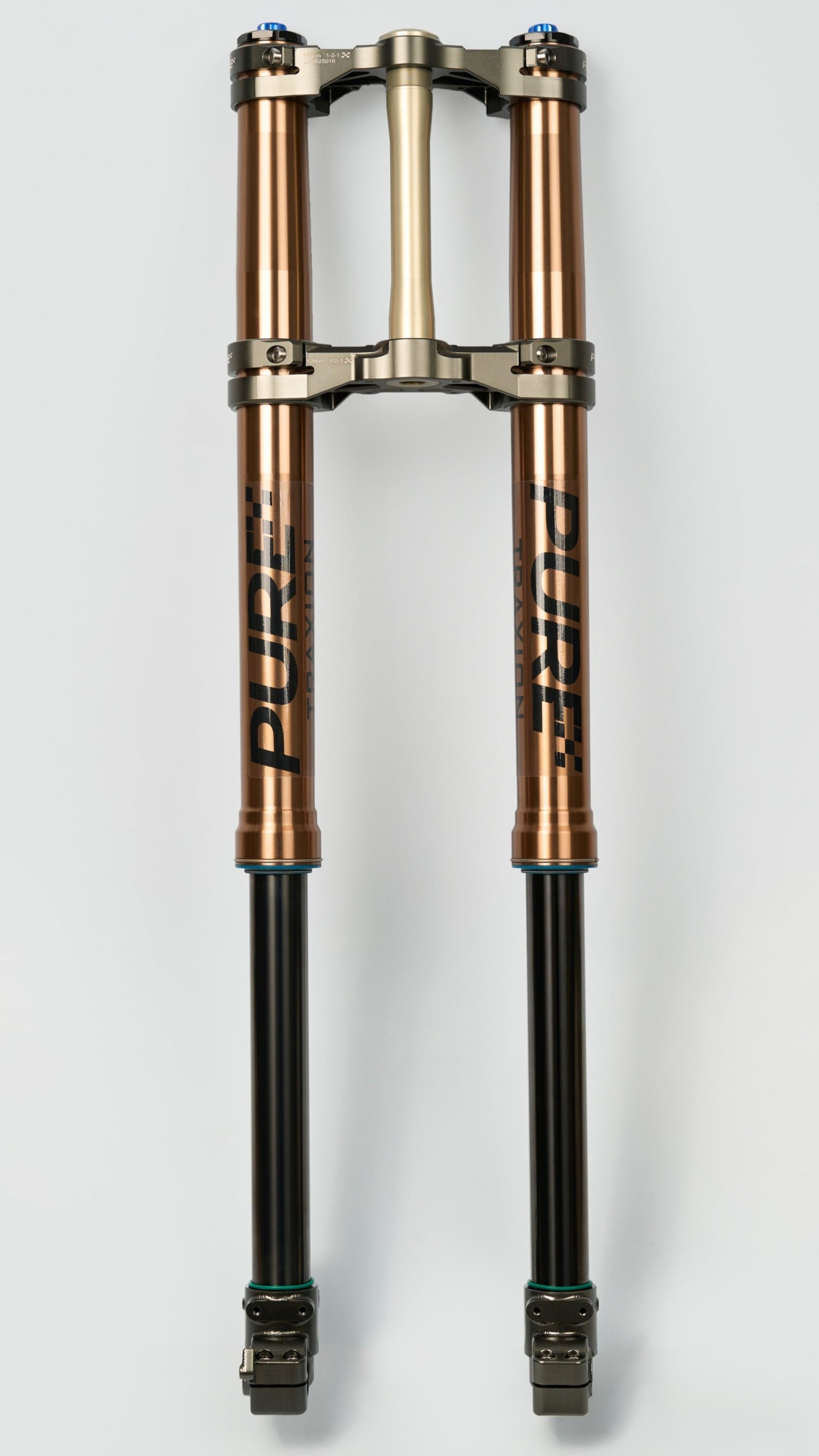 Pure Racing TRAXION Fork for Surron Ultra Bee — front assembled view