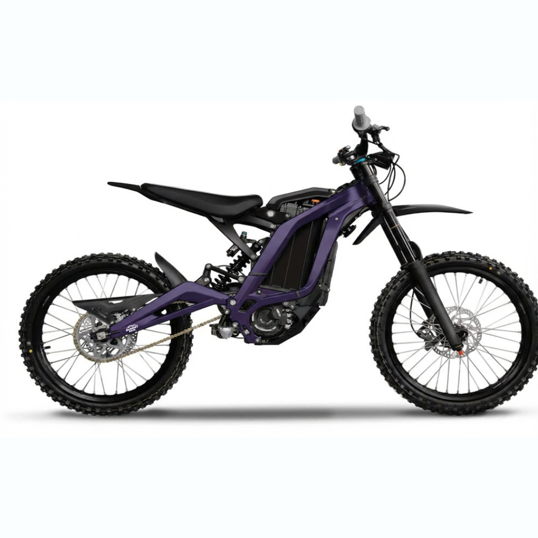 Surron Light Bee X solid color frame wrap by Summit MX — Purple