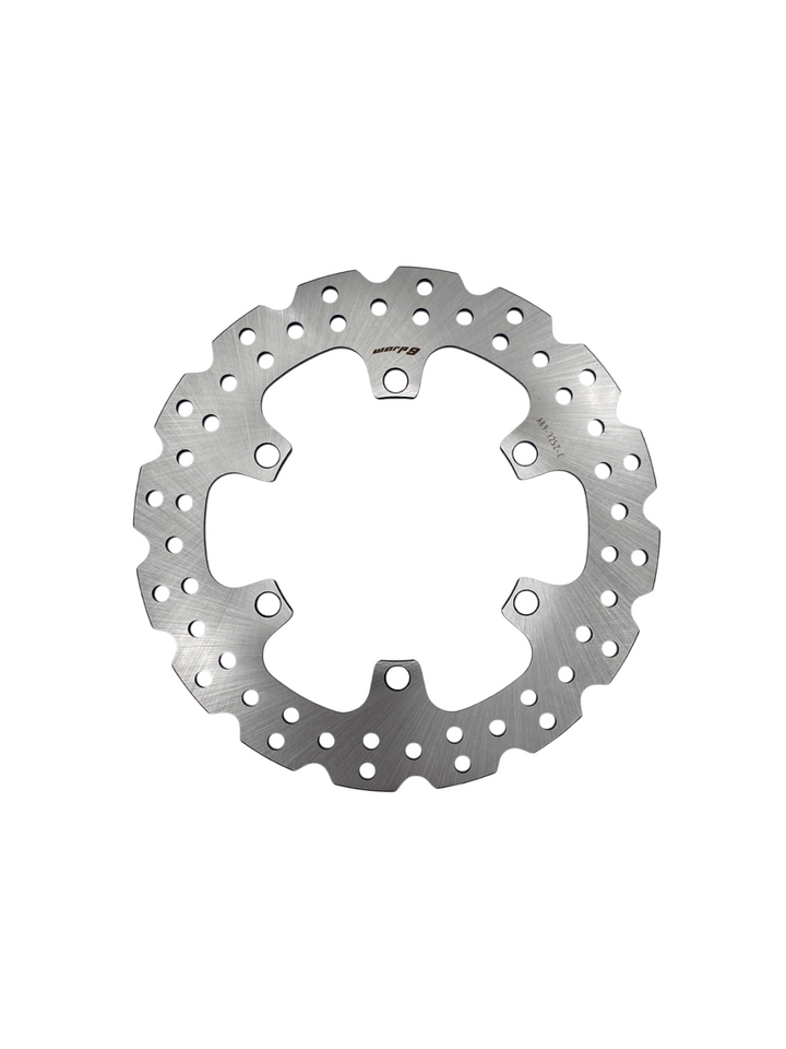 Kawasaki KLR 240mm rear fixed brake rotor with rotor bolts — Warp 9