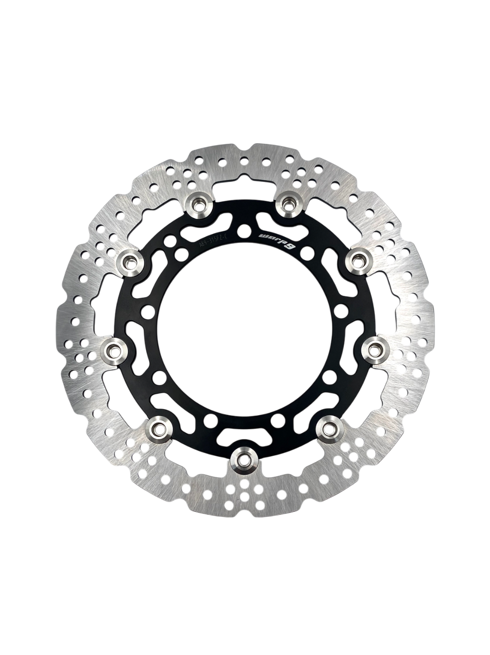 Kawasaki KLR 280mm front floating brake rotor - Warp 9