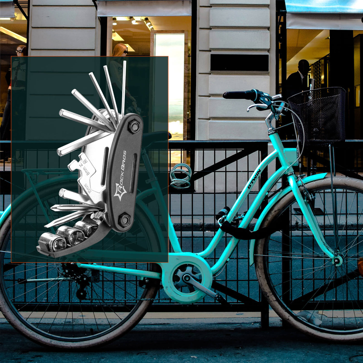 ROCKBROS 16-in-1 bike repair tool kit for e-motos on the go