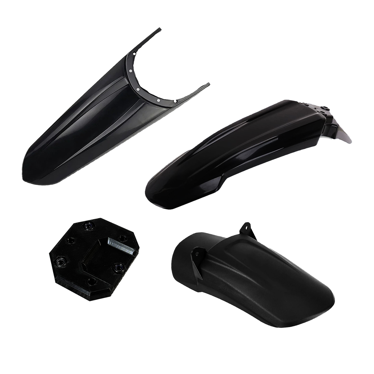 Tuttio Upgraded Fender Kit for Surron — gloss black mud guard