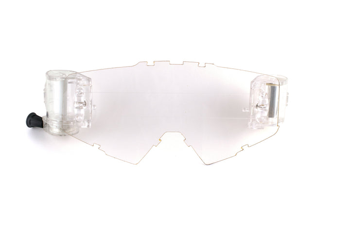 Havoc Helios roll-off system — mud-riding tear-off film system for Helios goggles