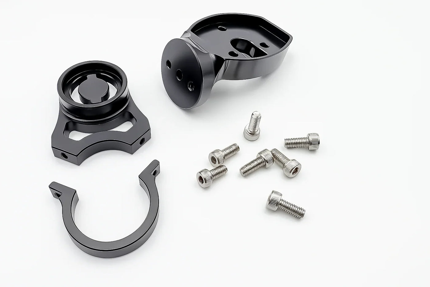 Warp 9 E-Ride Pro display mount — installed on handlebar area