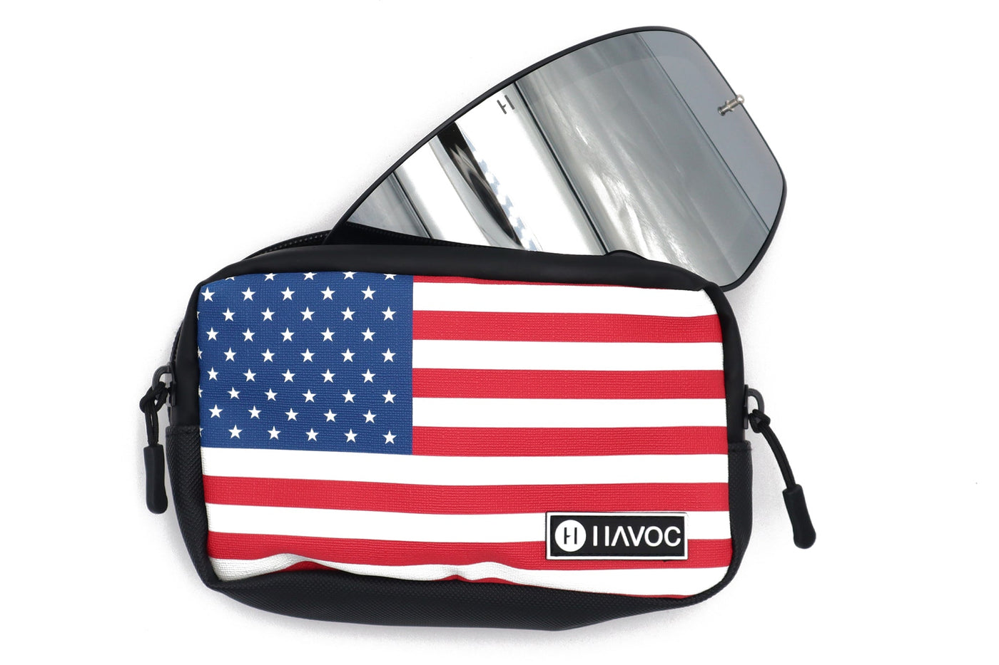 Havoc Bar Sack with spare Helios goggle lens — lens storage application view