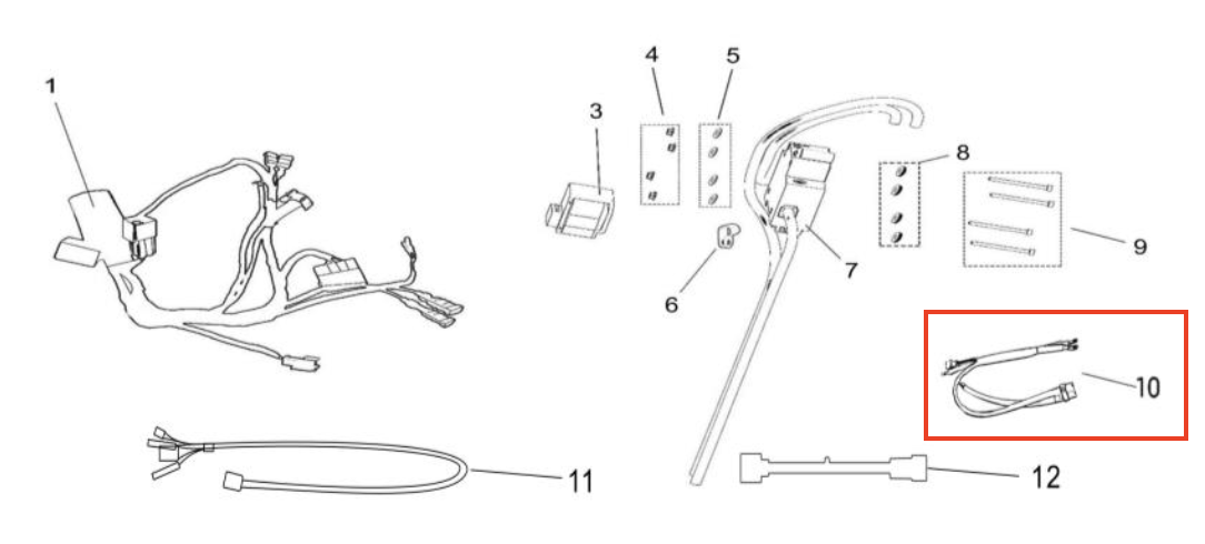 Surron Light Bee - OEM Battery Power Cables 2019-2023