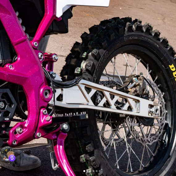 KyVex Billet Swingarm for Surron Ultra Bee — dimension reference diagram