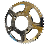 Chrome rear sprocket for Surron LBX 420 drivetrain upgrade