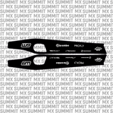 Stark Varg swing arm decal by Summit MX — Standard full-logo style
