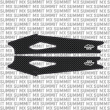 Surron Hyper Bee swing arm decal by Summit MX — Carbon Fiber style option