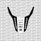 Surron Light Bee X rear fender decal by Summit MX — Stripe style