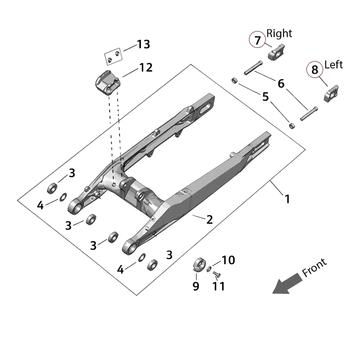 Surron Ultra Bee – Axle Chain Adjuster Block (Left / Right) | OEM