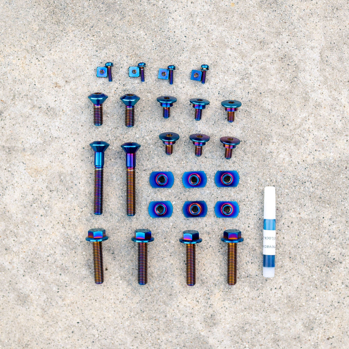 Titanium bolt kit for Cycra Ultra Bend handguards — Warp 9