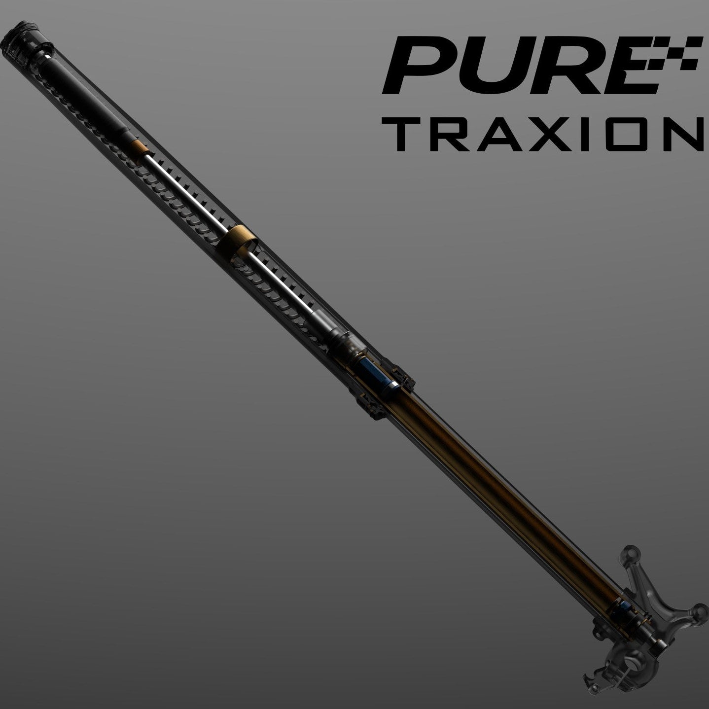 Pure Racing TRAXION Fork internal damper cartridge assembly view