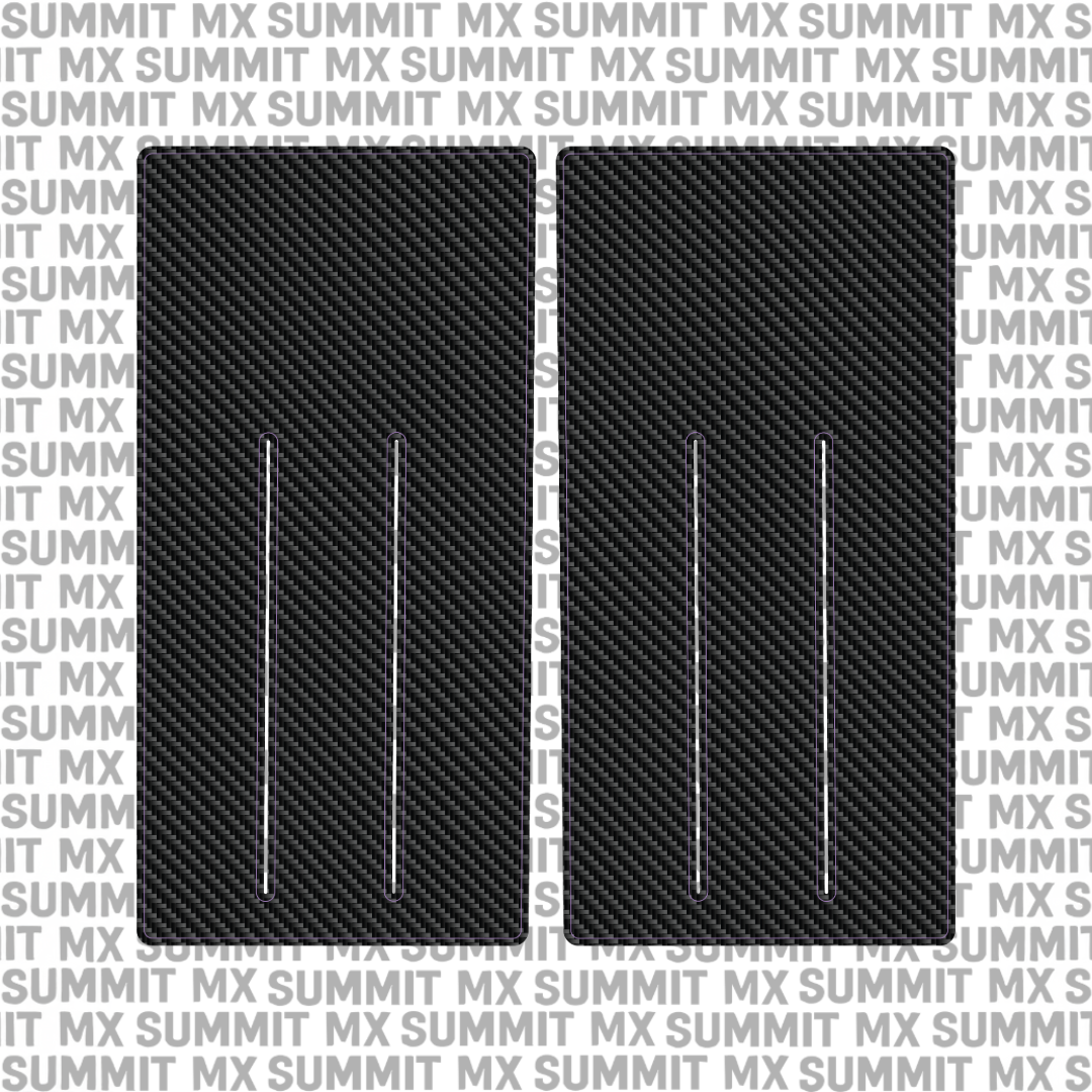 Talaria Sting battery decal by Summit MX — Carbon Fiber style