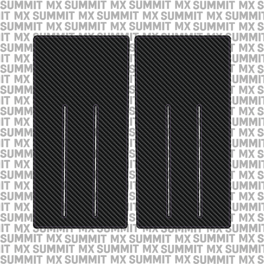 Talaria Sting battery decal by Summit MX — Carbon Fiber style