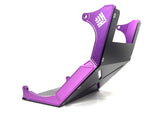 Heavy Hitter V1 skid plate for Talaria Sting — purple anodized