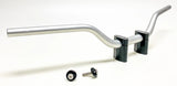 Warp 9 1-1/8" tapped MX handlebars for Surron and Talaria — silver anodized colorway