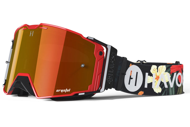 Tropical Helios offroad goggle by Havoc for Surron and Talaria riders — magnetic quick-change lens