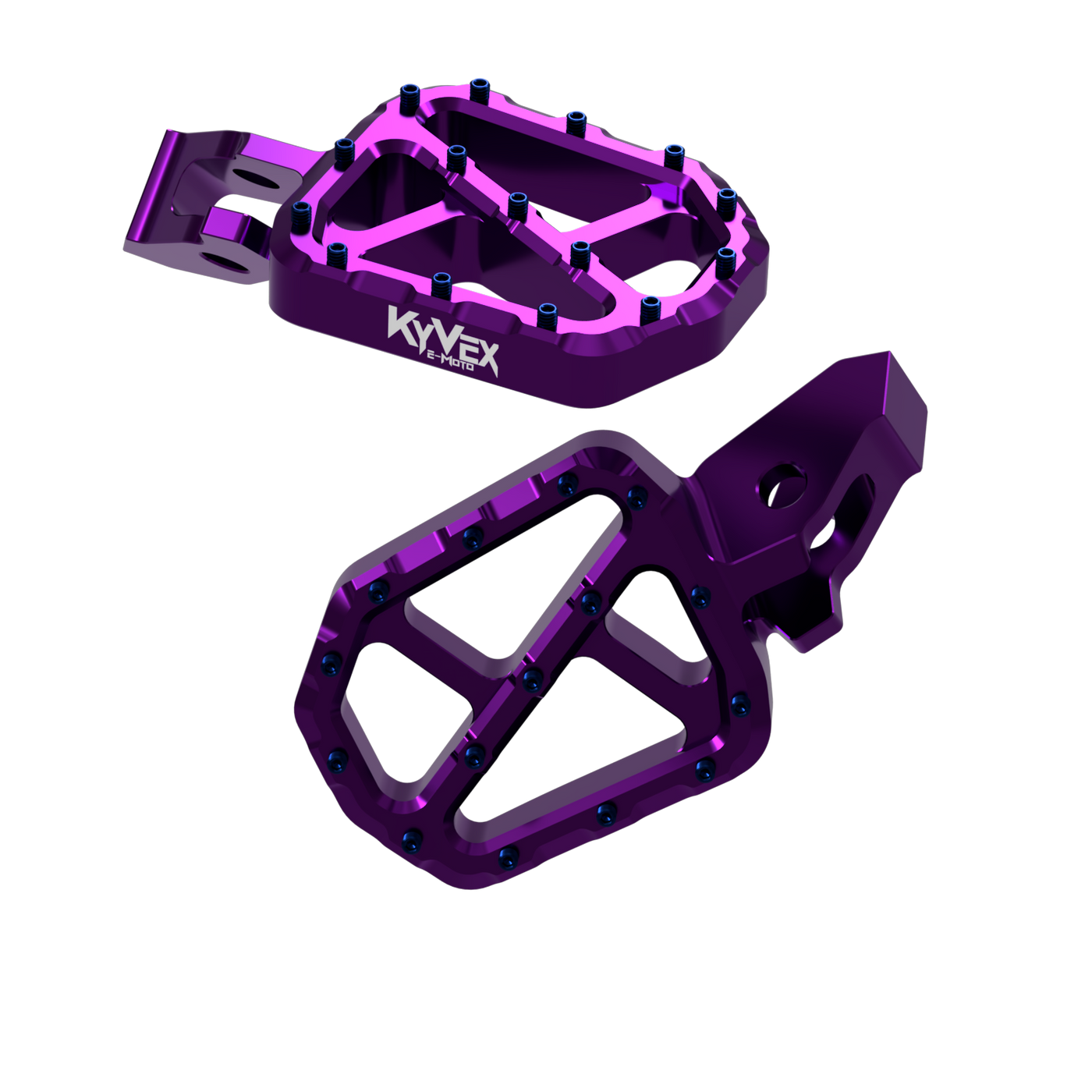 KyVex Billet Wide Foot Pegs - Ultra Bee Compatible