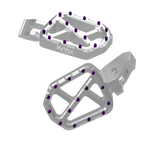 KyVex Billet Wide Foot Pegs - Ultra Bee Compatible