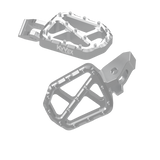 KyVex Billet Wide Foot Pegs - Ultra Bee Compatible