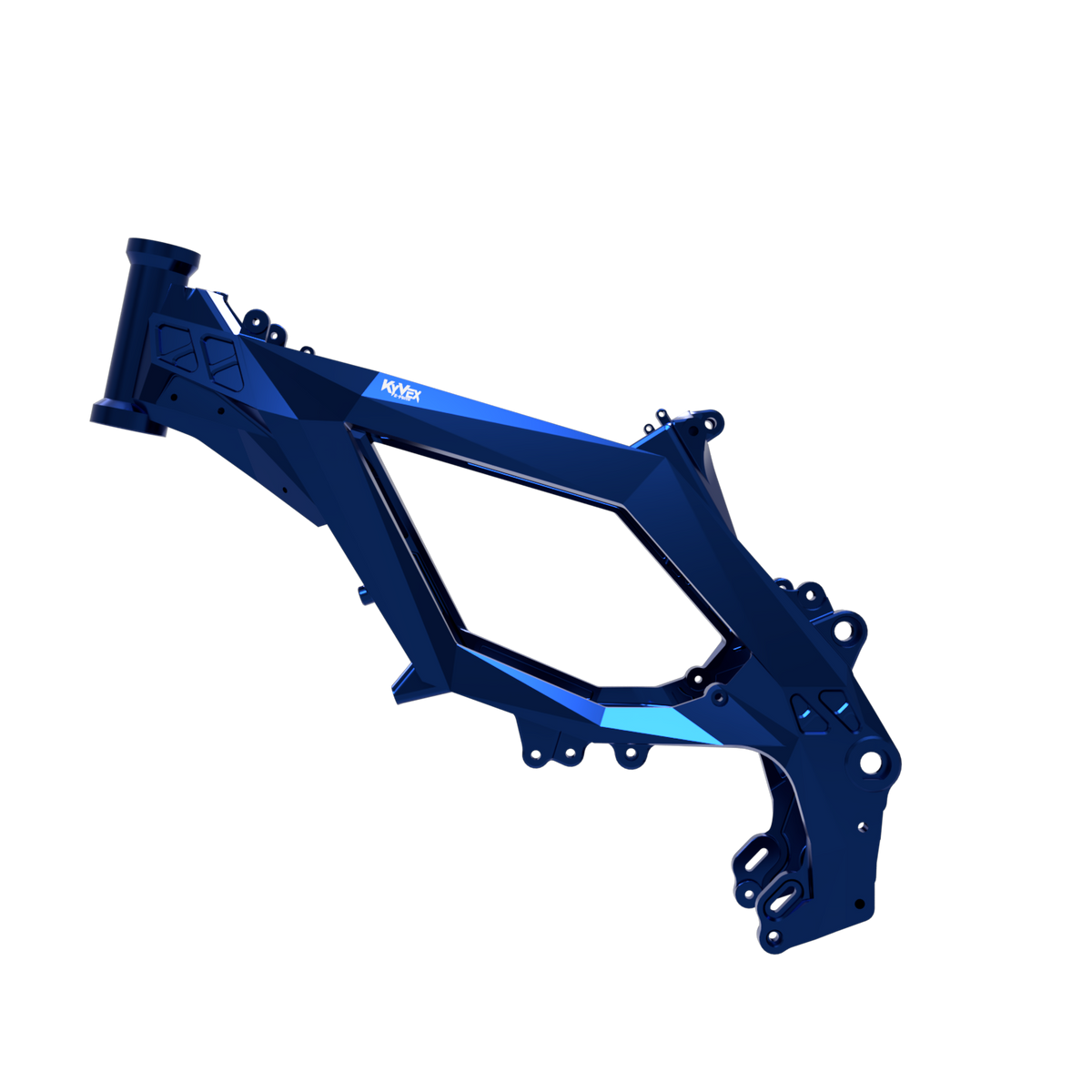 KyVex Billet Frame for Surron Ultra Bee — blue side profile