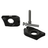 Ultra Bee Axle Blocks for Surron Ultra Bee — black billet captive set