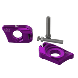 Ultra Bee Axle Blocks for Surron Ultra Bee — fuchsia anodized finish