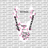 Surron Ultra Bee rear fender decal by Summit MX — Cherry Blossom style