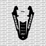 Surron Ultra Bee rear fender decal by Summit MX — Outline style