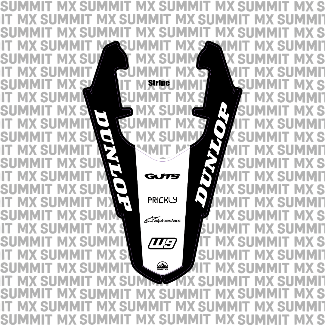 Surron Ultra Bee rear fender decal by Summit MX — Stripe style